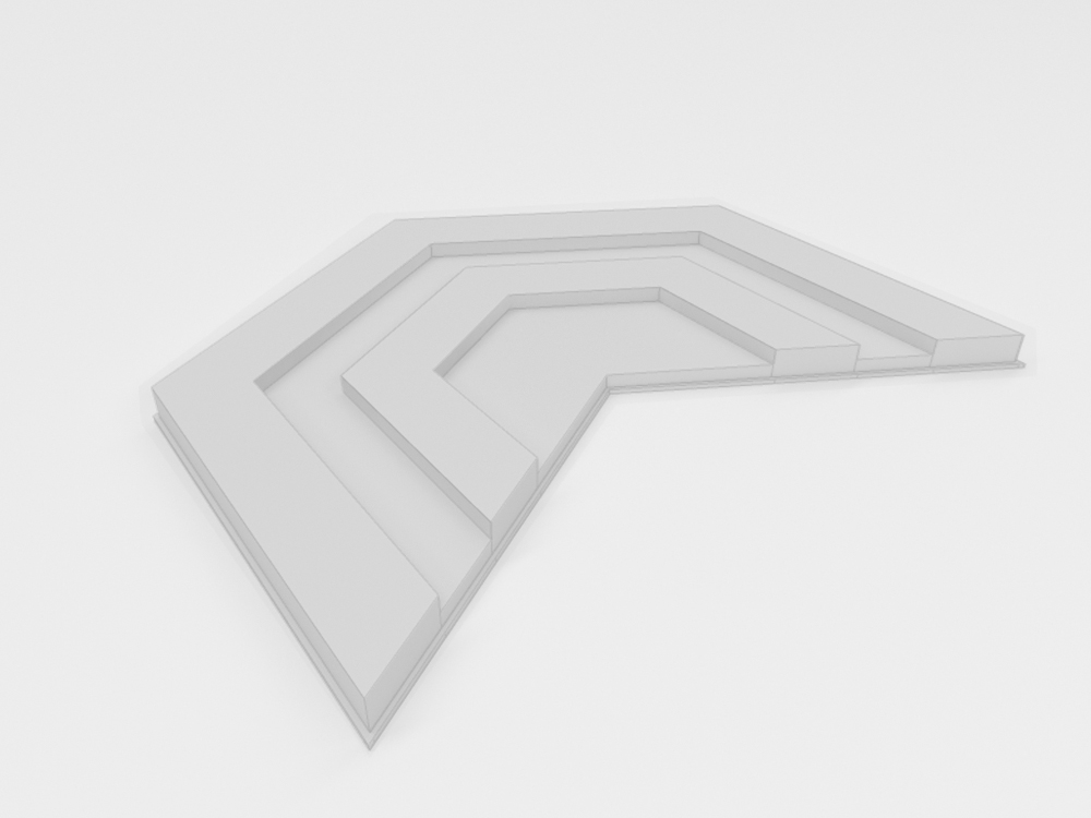 Peak Material กระเบื้องผนัง โมเดล 3 มิติ ลาย Norden