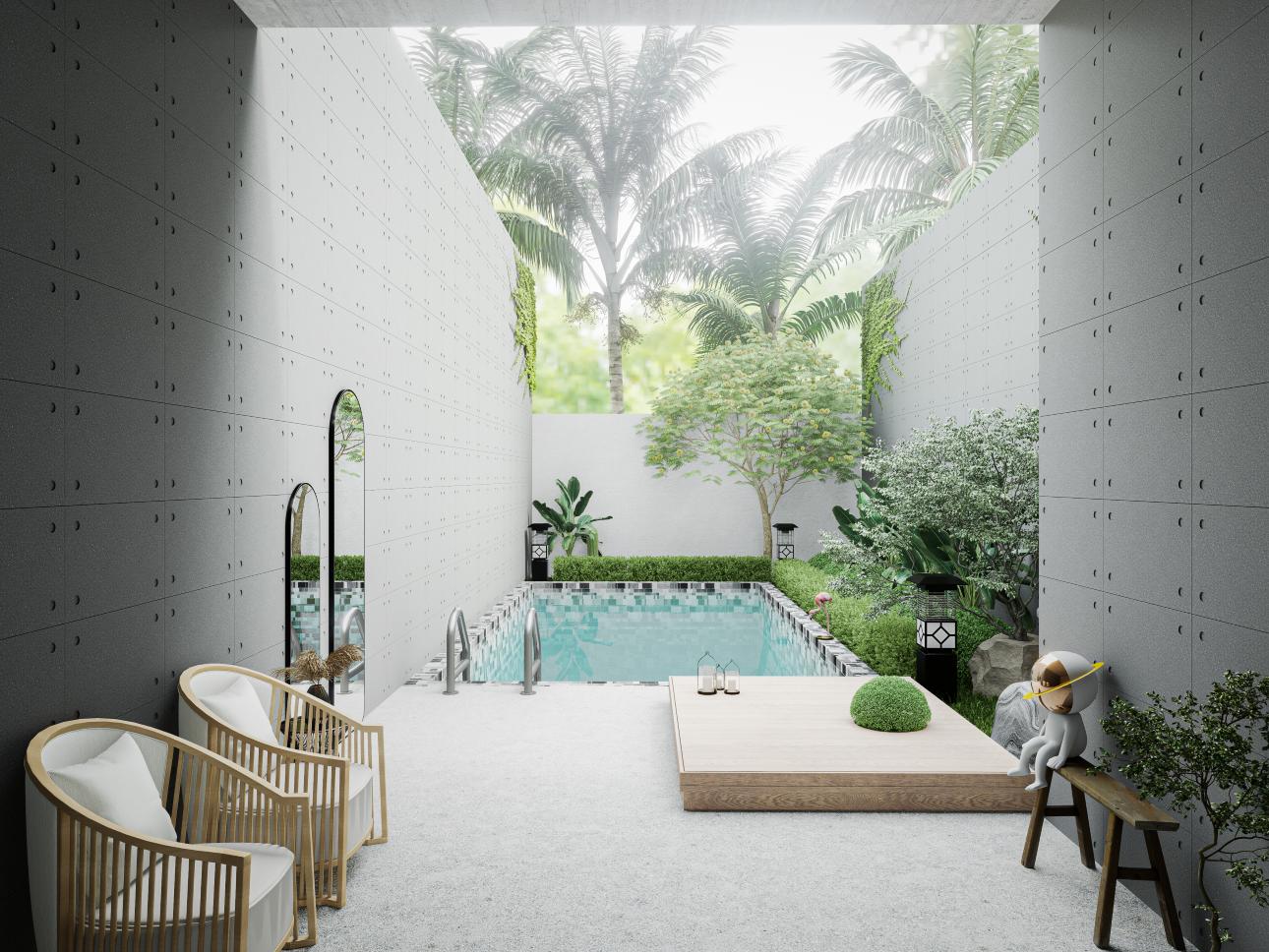 Peak กระเบื้องผนัง 3 มิติ ลาย Ando Outdoor Scene