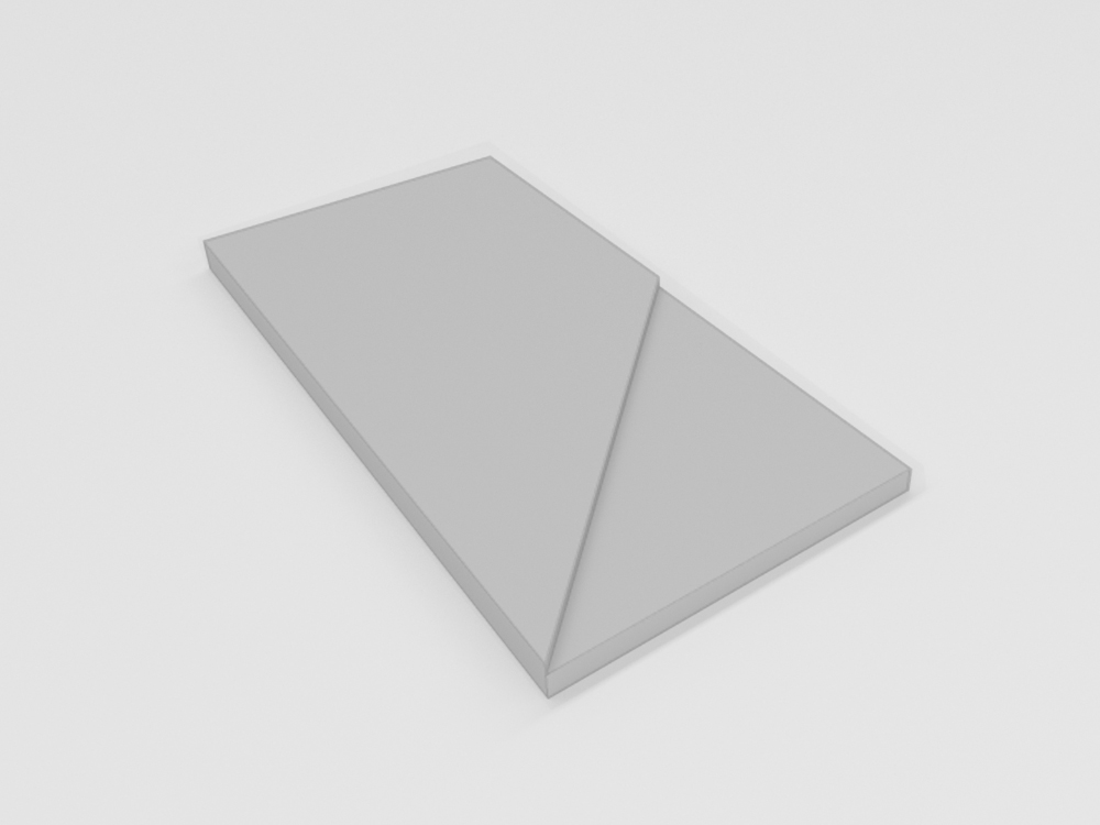 Peak กระเบื้องผนัง โมเดล 3 มิติลาย Ribbon