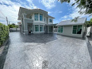 ตัวผลงานคอนกรีตพิมพ์ลาย ลาย Ashlar Slate 5