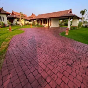 ตัวผลงานคอนกรีตพิมพ์ลาย ลาย Londondeep 2