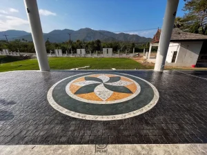 ตัวผลงานคอนกรีตพิมพ์ลาย ลาย Londondeep 4