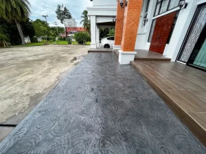 ตัวผลงานคอนกรีตพิมพ์ลาย ลาย Reflection 3