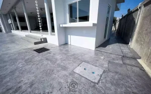 ตัวผลงานคอนกรีตพิมพ์ลาย ลาย Slate Texture 2