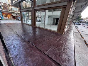 ตัวผลงานคอนกรีตพิมพ์ลาย ลาย Slate Texture 3