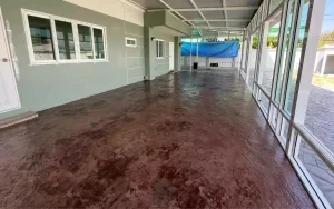 ตัวผลงานคอนกรีตพิมพ์ลาย ลาย Slate Texture 4