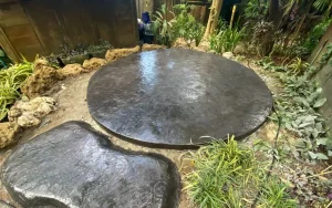 ตัวผลงานคอนกรีตพิมพ์ลาย ลาย Slate Texture 5