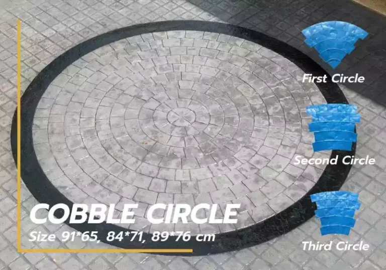 Peak Nature Crete คอนกรีตพิมพ์ลาย ลาย COBBLE CIRCLE
