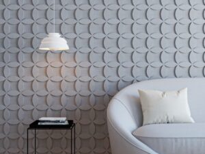 Peak กระเบื้องผนัง 3 มิติลาย Loop สีเทา