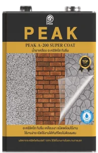 น้ำยาอคิลิกใสกันซึม Peak A200 Package ฉลากด้านหน้าผลิตภัณฑ์